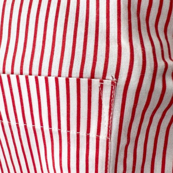 Mili Designs Striped Button Up Lady Bug Shirt Large - Picture 10 of 11